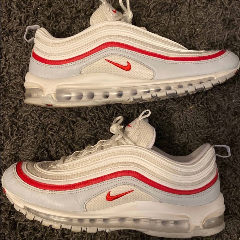 Air max 97 university red platinum red